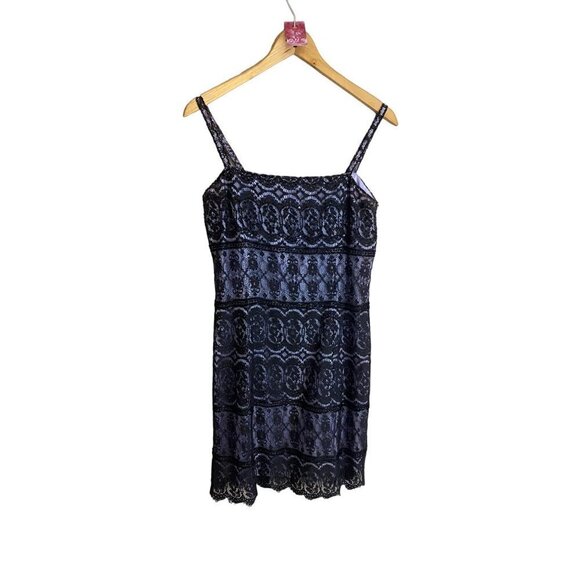 Cache Women's Black Beaded Embellished Cocktail Mini Dress - 8 - Picture 1 of 12